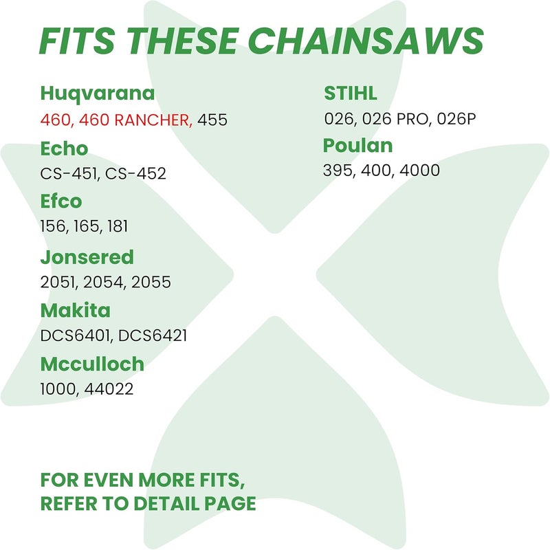 Byane Carbide Chainsaw Chain 24 Inch, 3/8" Pitch, 050" Gauge, 84 Drive Links, Gifts for Men, Father's Day Gifts for Dad, Fits Husqvarna 455, 460 Rancher and More (1 Chains). - Image 3